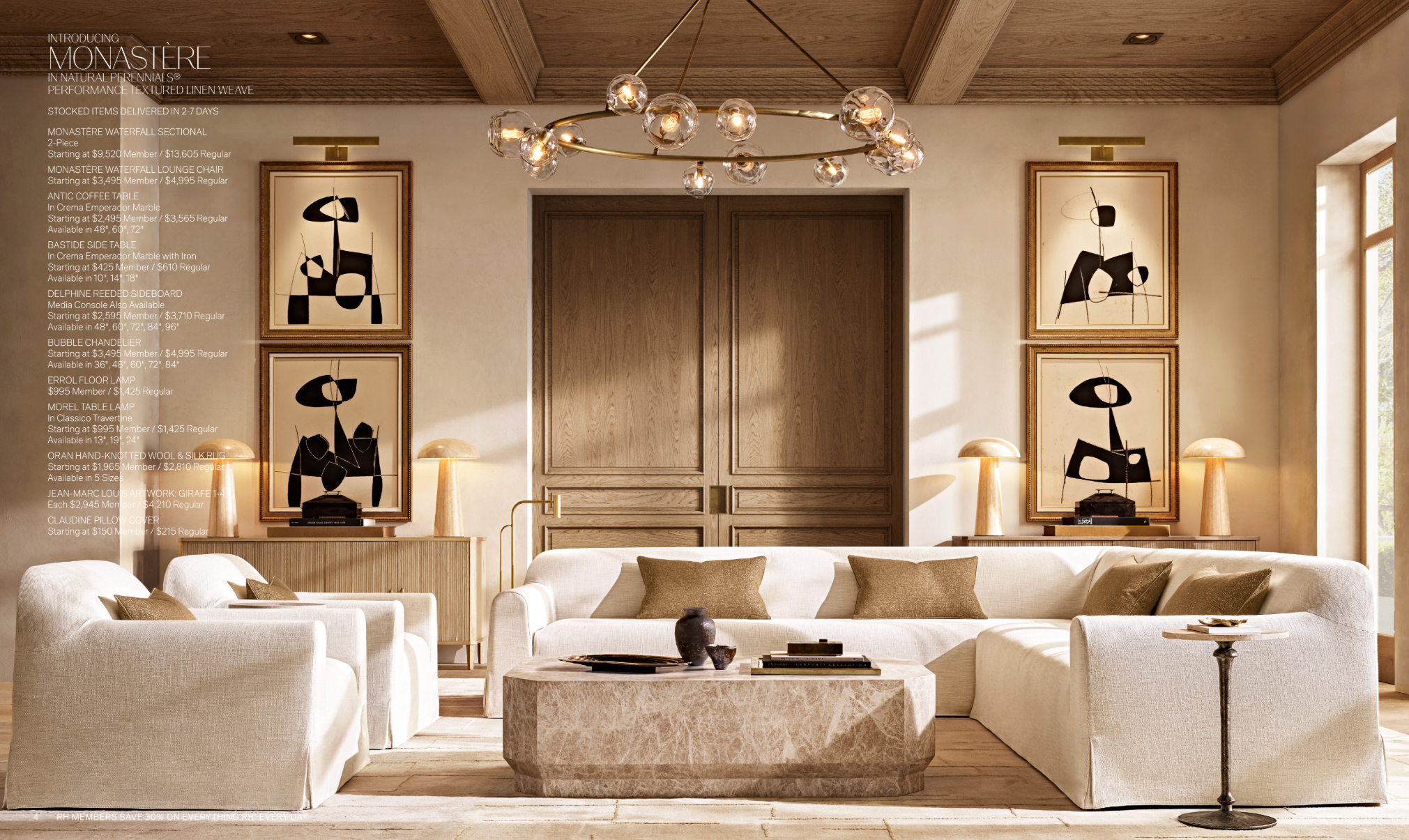 Custom indoor furniture solutions for villa and hotel projects